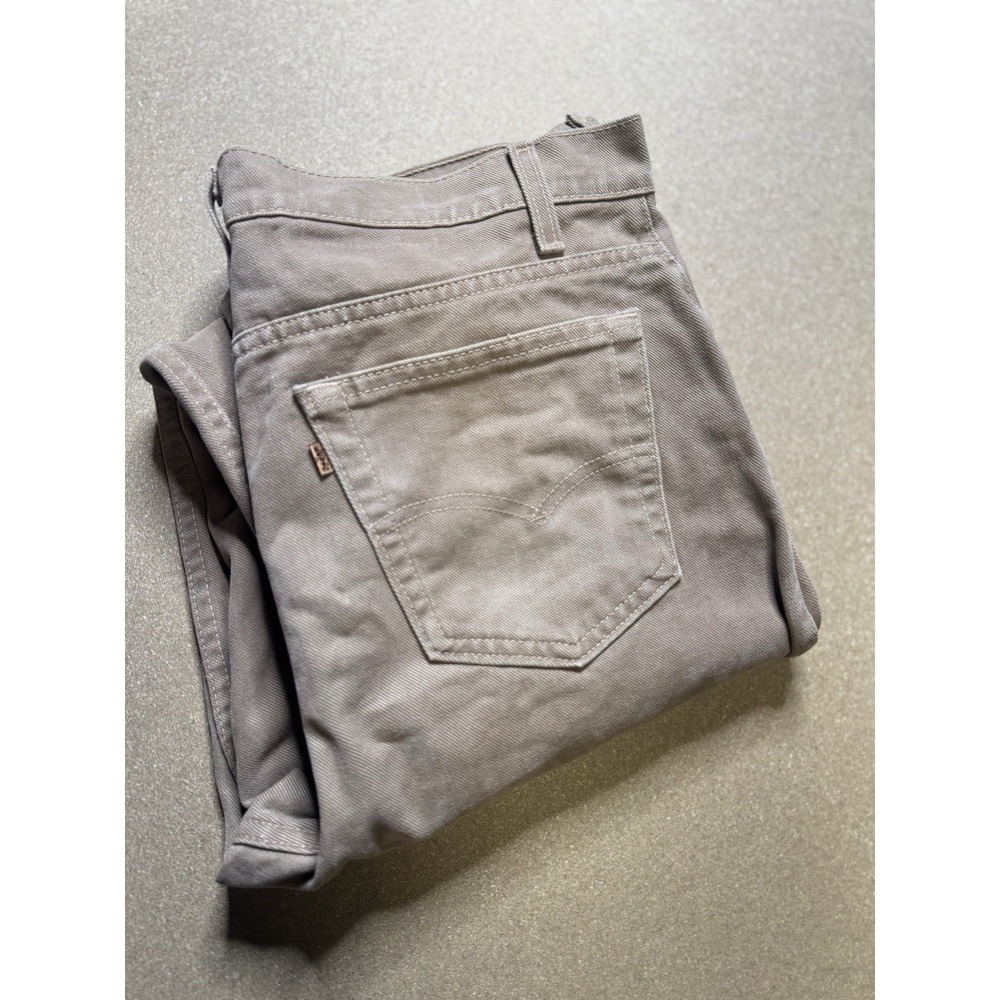 Levi's 513 Brown  Denim Jeans Mens 36x32 USA Made 1993 90s Vtg Rear‎ Brown Tab